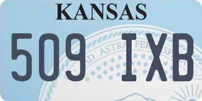 KS license plate 509IXB