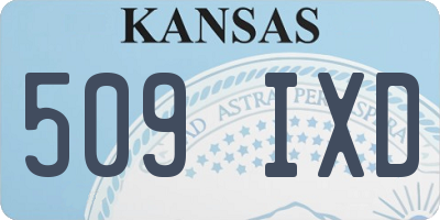 KS license plate 509IXD