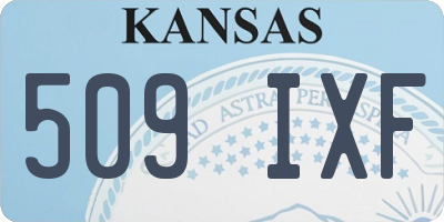 KS license plate 509IXF