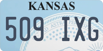 KS license plate 509IXG