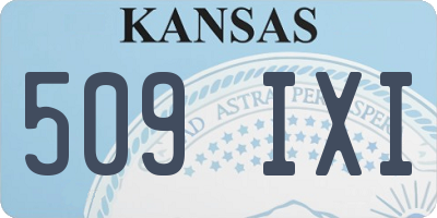 KS license plate 509IXI