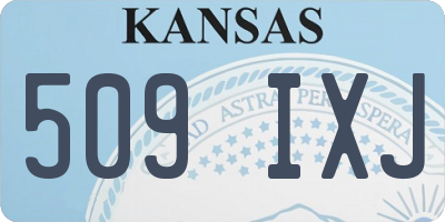 KS license plate 509IXJ