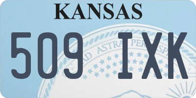 KS license plate 509IXK