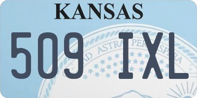 KS license plate 509IXL