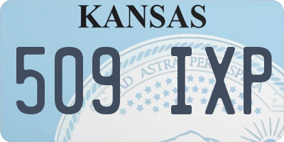 KS license plate 509IXP