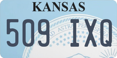 KS license plate 509IXQ