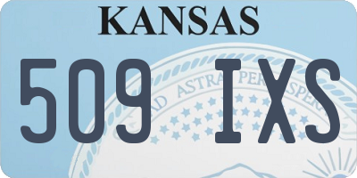 KS license plate 509IXS