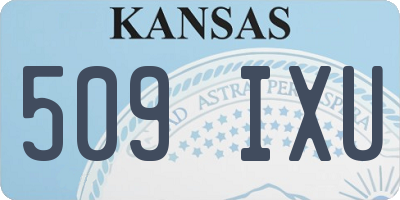 KS license plate 509IXU