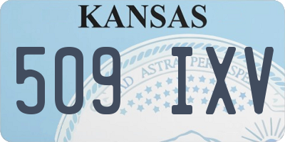 KS license plate 509IXV
