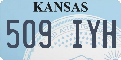 KS license plate 509IYH