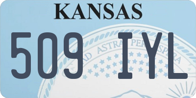 KS license plate 509IYL