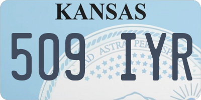 KS license plate 509IYR