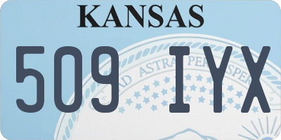 KS license plate 509IYX