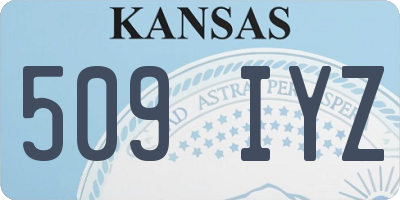 KS license plate 509IYZ