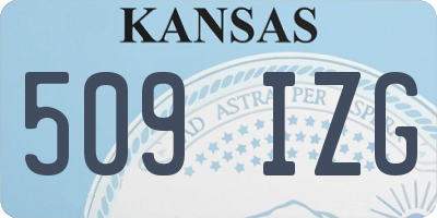 KS license plate 509IZG