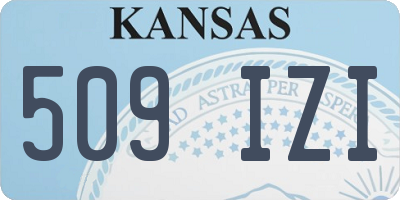 KS license plate 509IZI