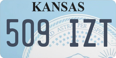 KS license plate 509IZT