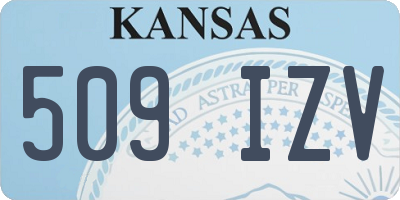 KS license plate 509IZV