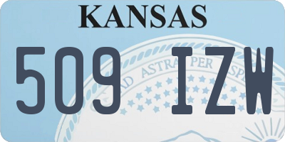 KS license plate 509IZW