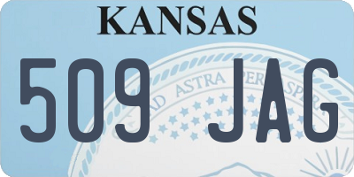 KS license plate 509JAG