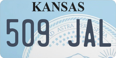 KS license plate 509JAL