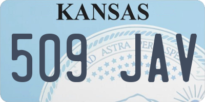 KS license plate 509JAV