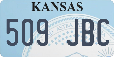 KS license plate 509JBC