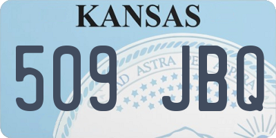 KS license plate 509JBQ