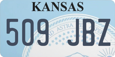 KS license plate 509JBZ