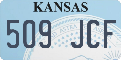 KS license plate 509JCF