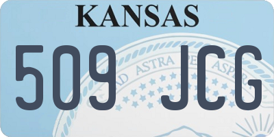 KS license plate 509JCG