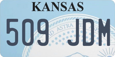 KS license plate 509JDM