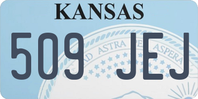 KS license plate 509JEJ