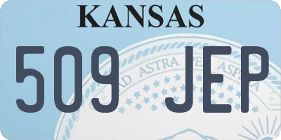 KS license plate 509JEP