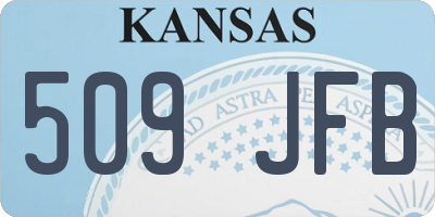 KS license plate 509JFB