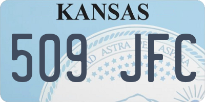 KS license plate 509JFC