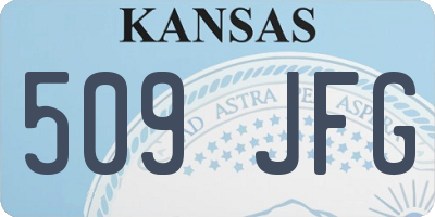 KS license plate 509JFG