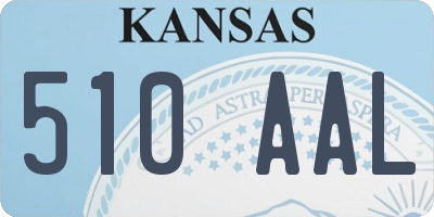 KS license plate 510AAL