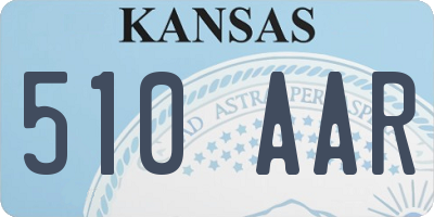 KS license plate 510AAR