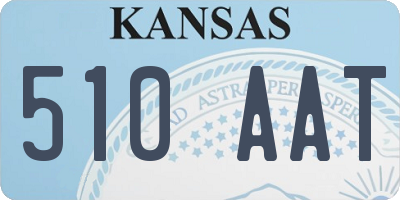 KS license plate 510AAT