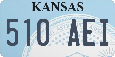 KS license plate 510AEI