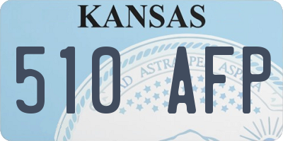 KS license plate 510AFP