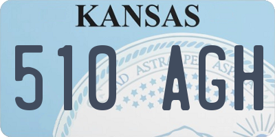 KS license plate 510AGH
