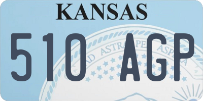 KS license plate 510AGP