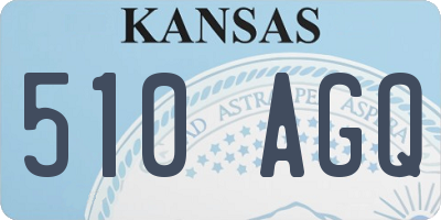 KS license plate 510AGQ