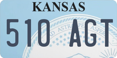 KS license plate 510AGT