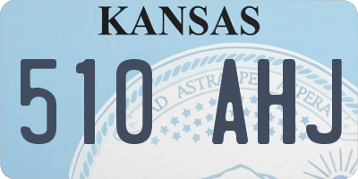 KS license plate 510AHJ