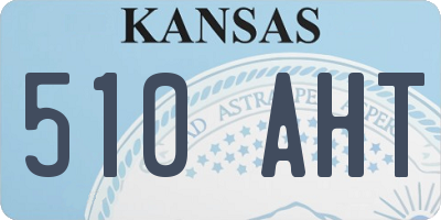 KS license plate 510AHT