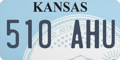 KS license plate 510AHU
