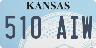 KS license plate 510AIW